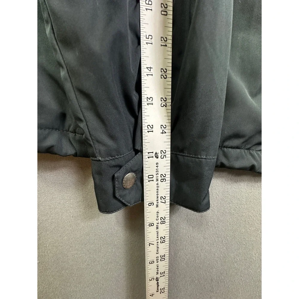 Polo Ralph Lauren Men's XXL Black Quilted Lined Windbreaker Jacket Stowaway Hood